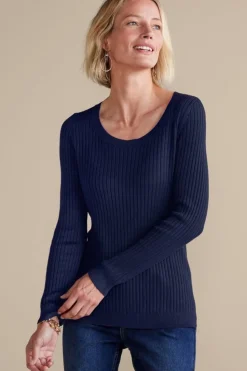 Soft Surroundings Soft Essential Ribbed Pullover Sweater| Tops|Sweaters & Cardigans