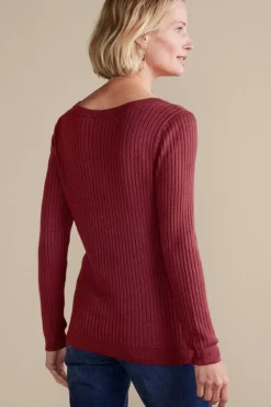 Soft Surroundings Soft Essential Ribbed Pullover Sweater| Tops|Sweaters & Cardigans