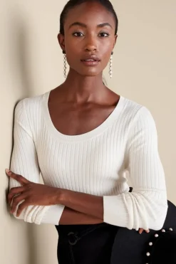 Soft Surroundings Soft Essential Ribbed Pullover Sweater| Tops|Sweaters & Cardigans
