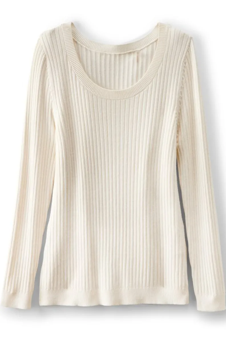 Soft Surroundings Soft Essential Ribbed Pullover Sweater| Tops|Sweaters & Cardigans