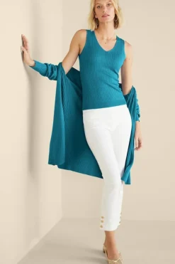 Soft Surroundings Soft Essential Ribbed Sweater Tank| Tops|Sweaters & Cardigans