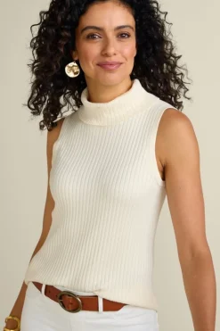 Soft Surroundings Soft Essential Ribbed Turtleneck Tank| Tops|Sweaters & Cardigans