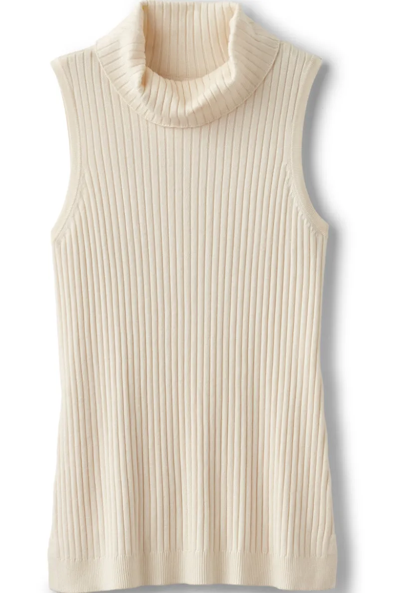 Soft Surroundings Soft Essential Ribbed Turtleneck Tank| Tops|Sweaters & Cardigans