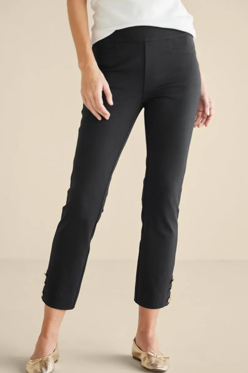 Soft Surroundings Soft Essential Superla Slim Leg Crop Pants| Pants