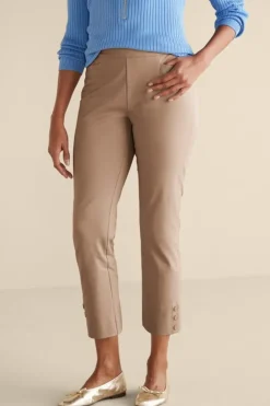 Soft Surroundings Soft Essential Superla Slim Leg Crop Pants| Pants