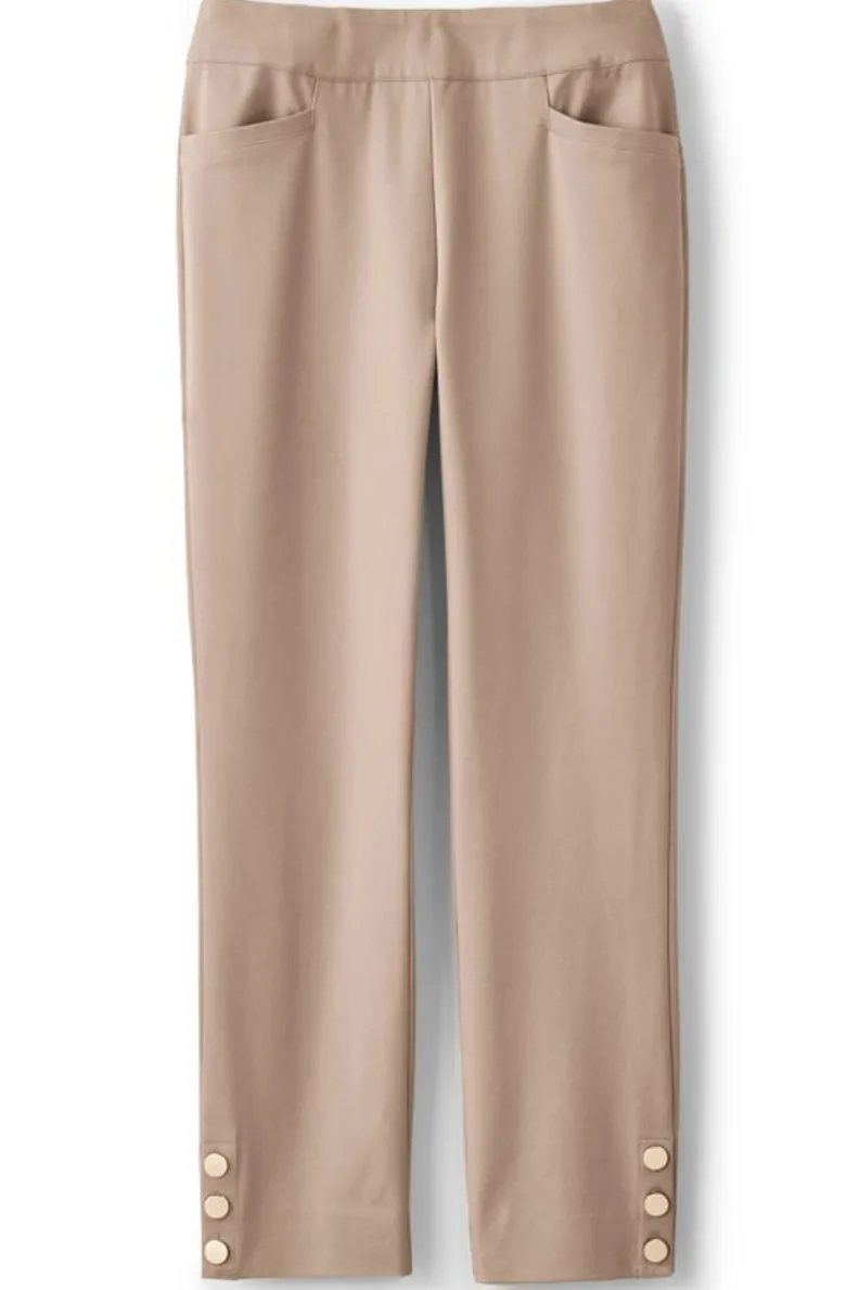 Soft Surroundings Soft Essential Superla Slim Leg Crop Pants| Pants