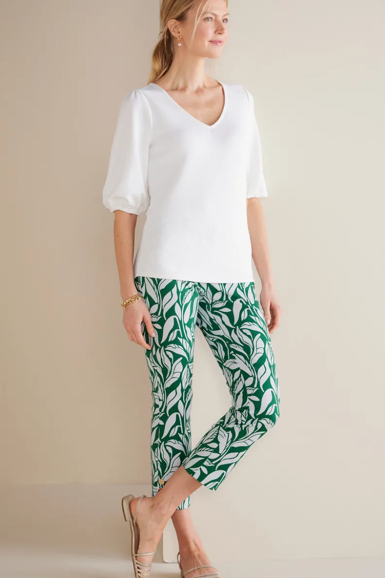 Soft Surroundings Soft Essential Superla Slim Leg Crop Pants| Pants