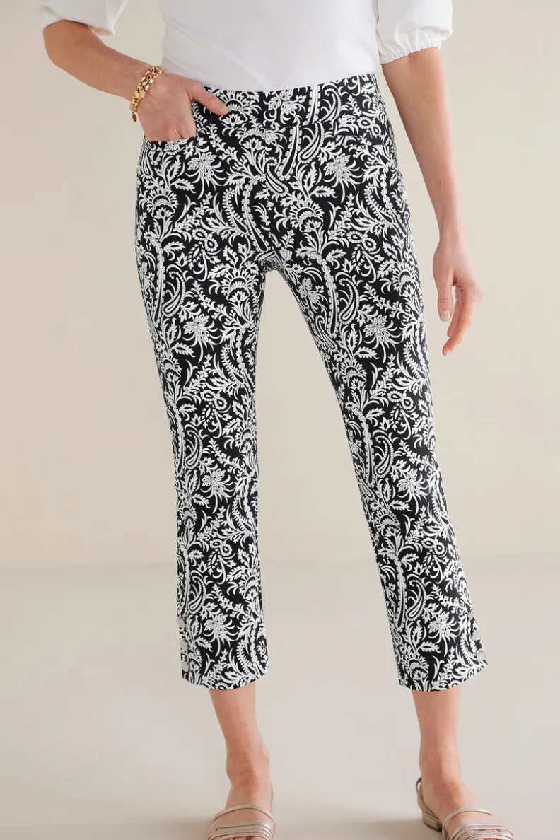 Soft Surroundings Soft Essential Superla Slim Leg Crop Pants| Pants