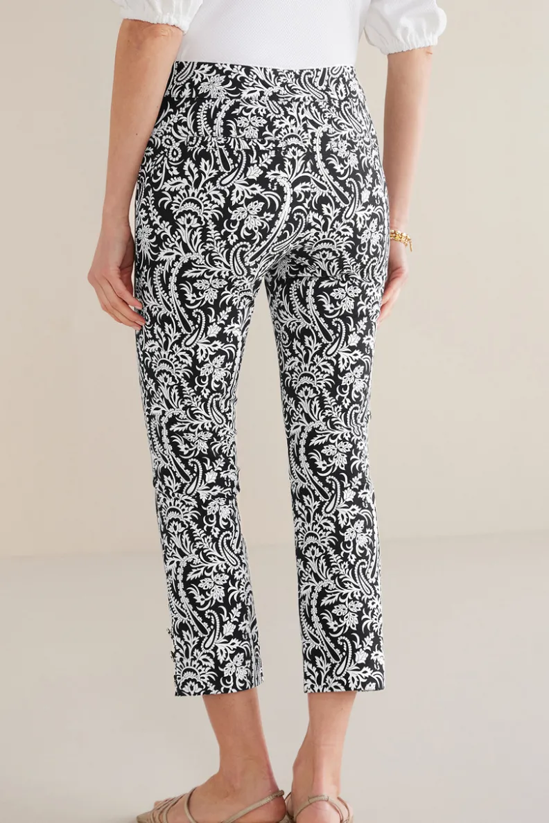 Soft Surroundings Soft Essential Superla Slim Leg Crop Pants| Pants