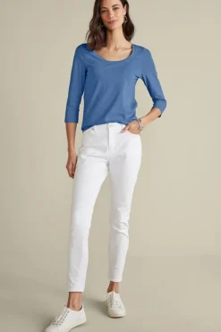 Soft Surroundings Soft Essential Supima 3/4 Sleeve Tee I| Tops