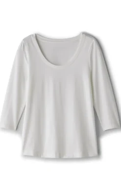 Soft Surroundings Soft Essential Supima 3/4 Sleeve Tee I| Tops