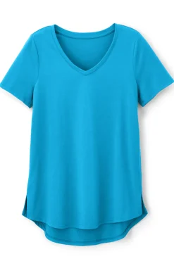 Soft Surroundings Soft Essential Supima Isabel Short Sleeve Tunic| Tops|Tunics & Leggings