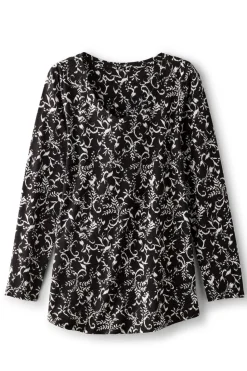 Soft Surroundings Soft Essential Supima Isabel Long Sleeve Tunic| Tops