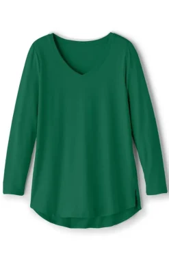 Soft Surroundings Soft Essential Supima Isabel Long Sleeve Tunic| Tops