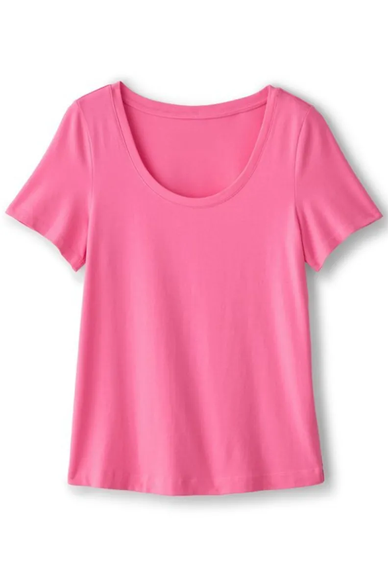 Soft Surroundings Soft Essential Supima Short Sleeve Tee| Tops