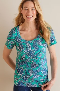 Soft Surroundings Soft Essential Supima Short Sleeve Tee| Tops