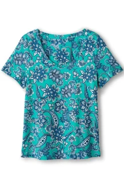 Soft Surroundings Soft Essential Supima Short Sleeve Tee| Tops