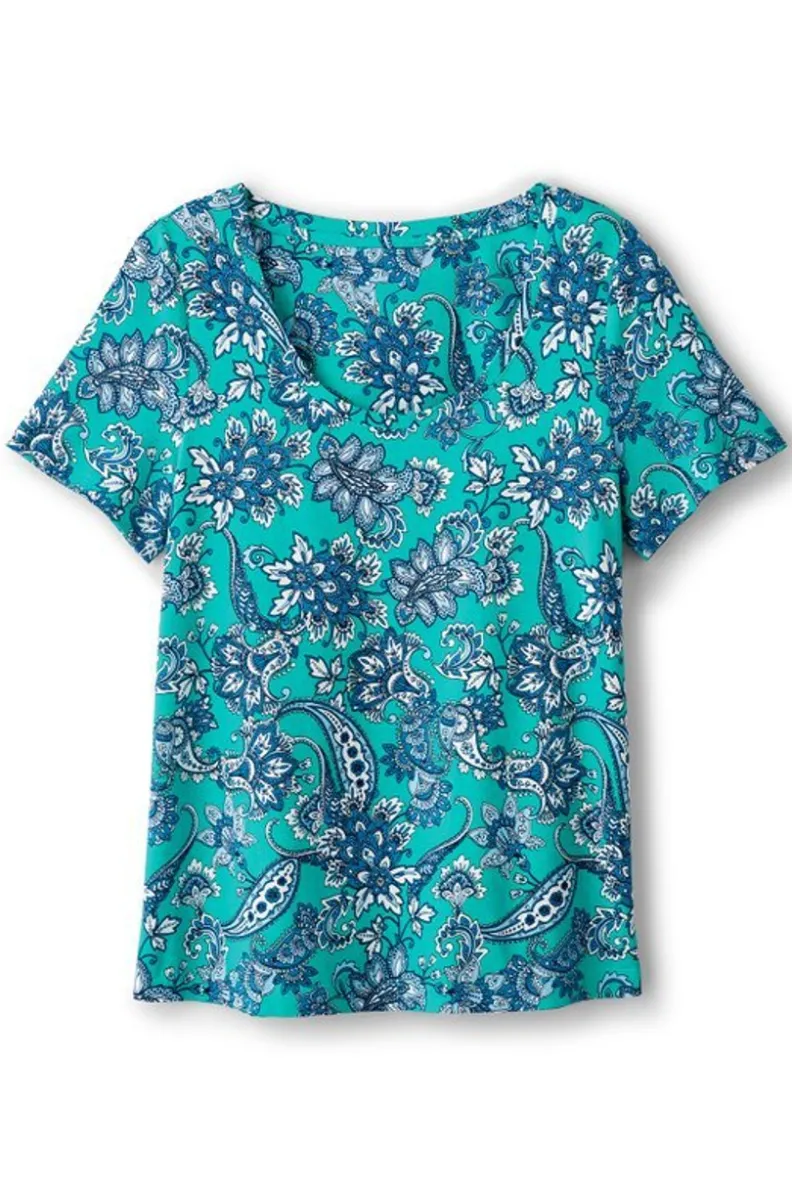 Soft Surroundings Soft Essential Supima Short Sleeve Tee| Tops