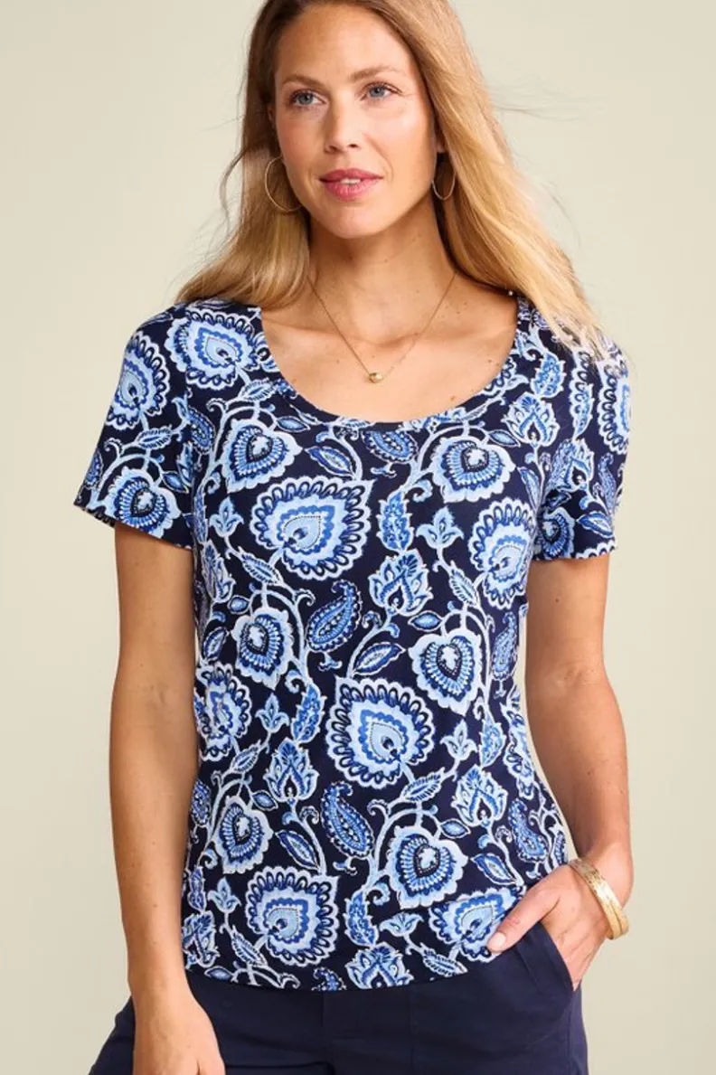 Soft Surroundings Soft Essential Supima Short Sleeve Tee| Tops