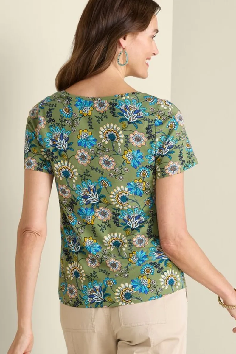 Soft Surroundings Soft Essential Supima Short Sleeve Tee| Tops