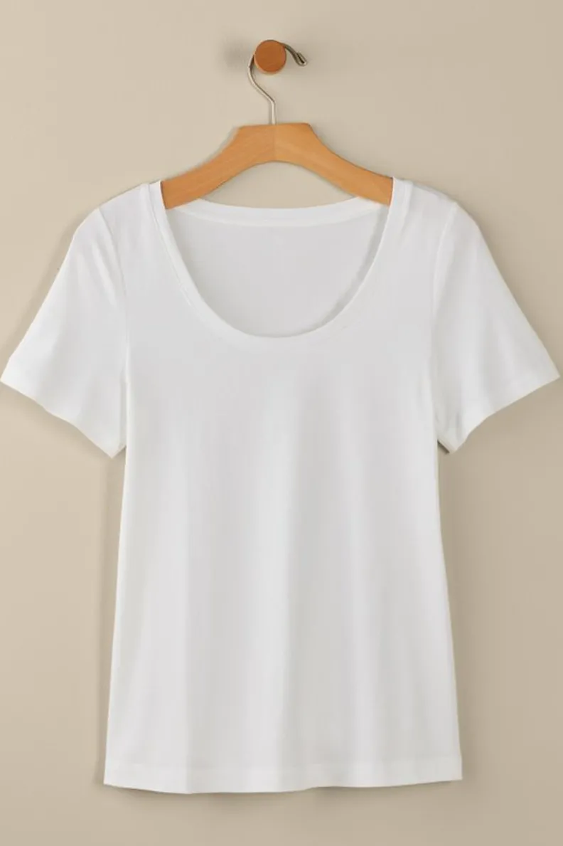 Soft Surroundings Soft Essential Supima Short Sleeve Tee| Tops