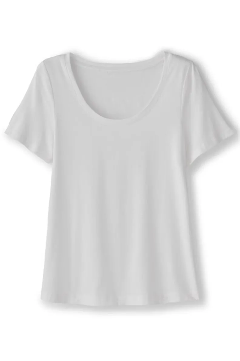 Soft Surroundings Soft Essential Supima Short Sleeve Tee| Tops