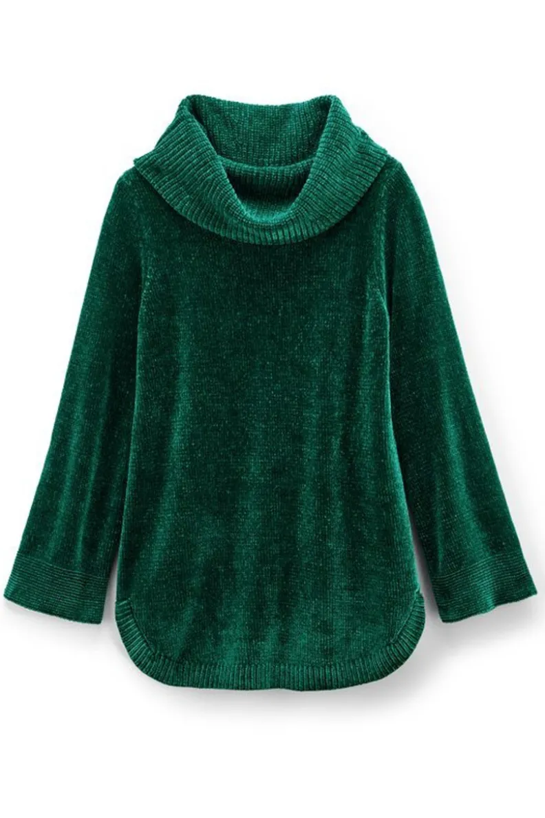 Soft Surroundings Soft Winds Chenille Tunic Sweater| Tops|Sweaters & Cardigans
