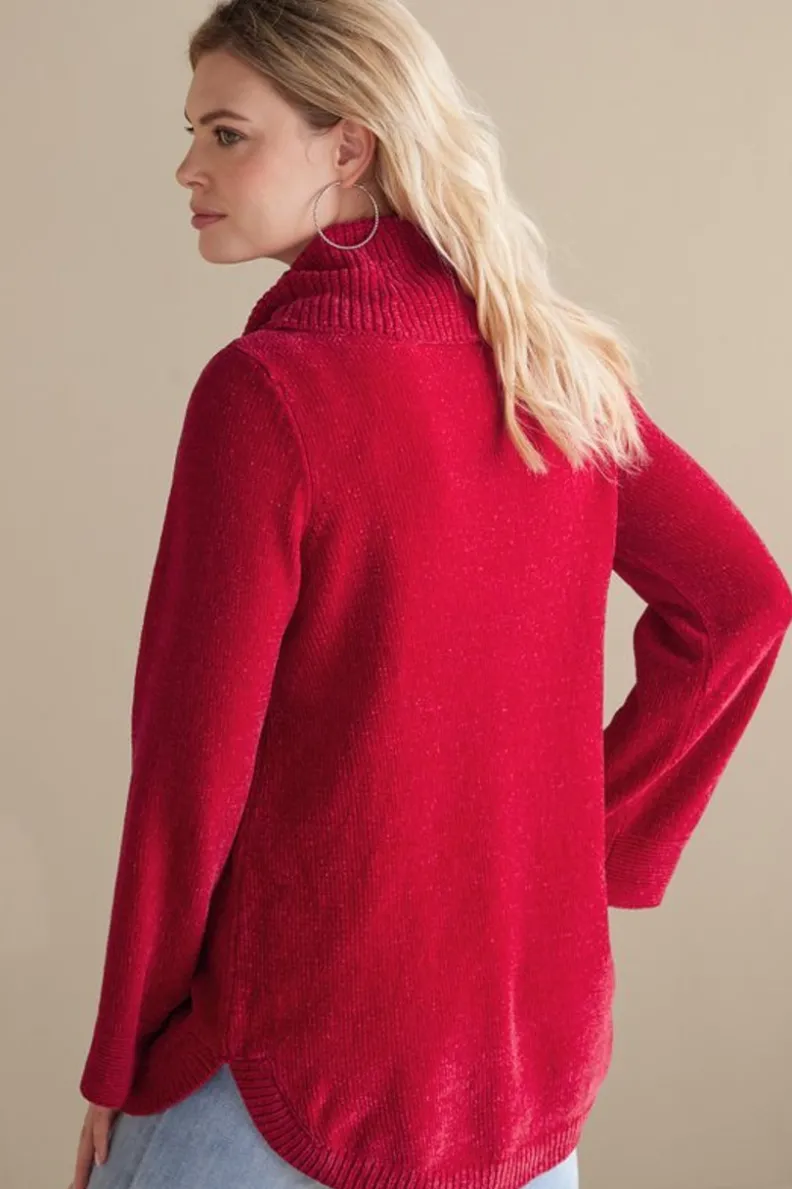 Soft Surroundings Soft Winds Chenille Tunic Sweater| Tops|Sweaters & Cardigans