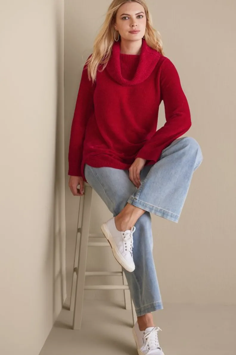 Soft Surroundings Soft Winds Chenille Tunic Sweater| Tops|Sweaters & Cardigans