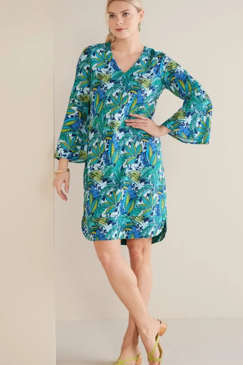 Soft Surroundings Soleil Linen Blend Dress| Dresses