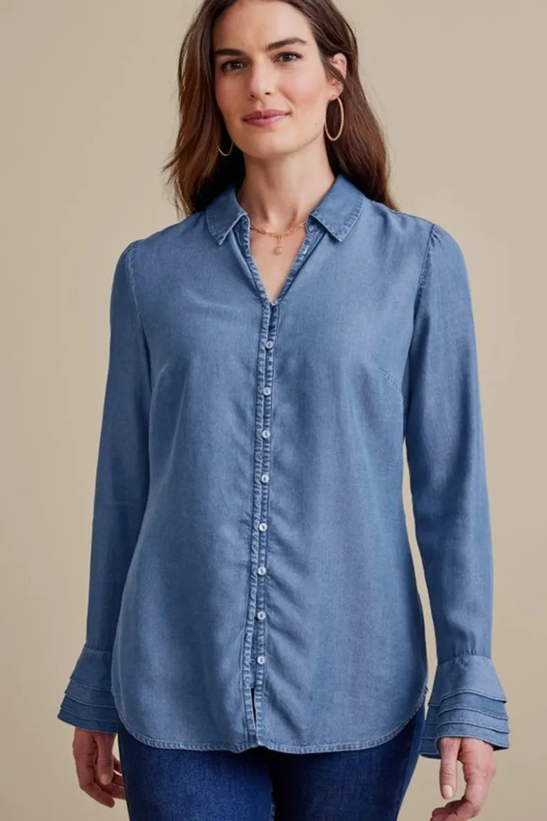 Soft Surroundings Sonnet Tencel™ Shirt| Tops