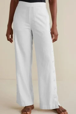 Soft Surroundings Sonoma Linen Blend Wide Leg Pants| Pants