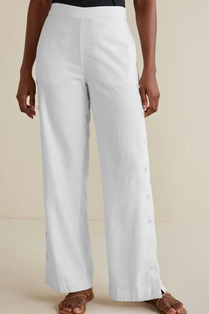 Soft Surroundings Sonoma Linen Blend Wide Leg Pants| Pants