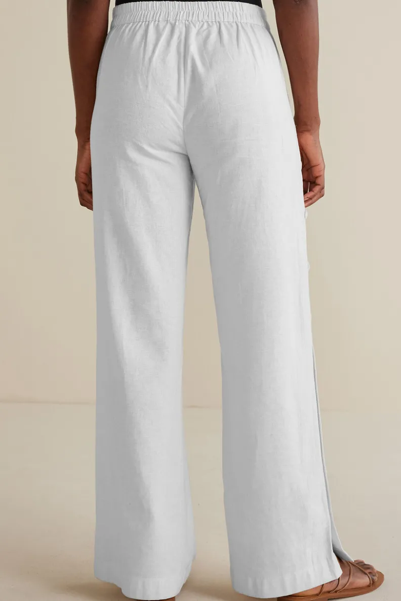 Soft Surroundings Sonoma Linen Blend Wide Leg Pants| Pants