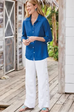 Soft Surroundings Sonoma Linen Blend Wide Leg Pants| Pants