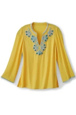 Soft Surroundings Soraya Embellished Tunic| Tops