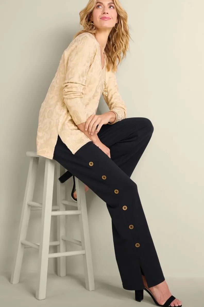 Soft Surroundings Sorrento French Terry Wide Leg Pants| Pants