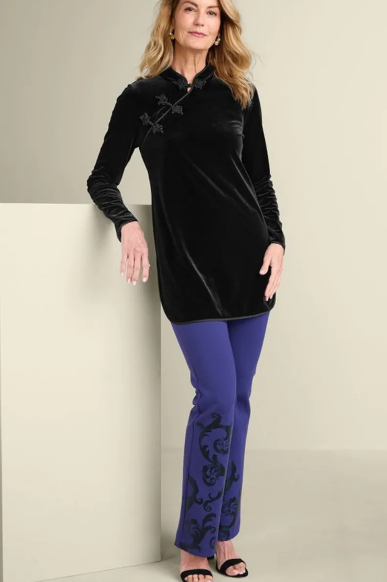 Soft Surroundings Tai Velvet Tunic| Tops