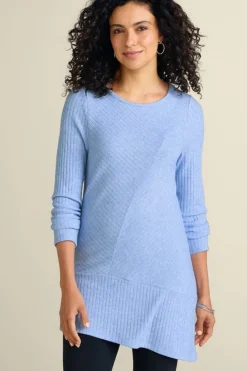 Soft Surroundings Textured Asymmetrical Tunic| Tops