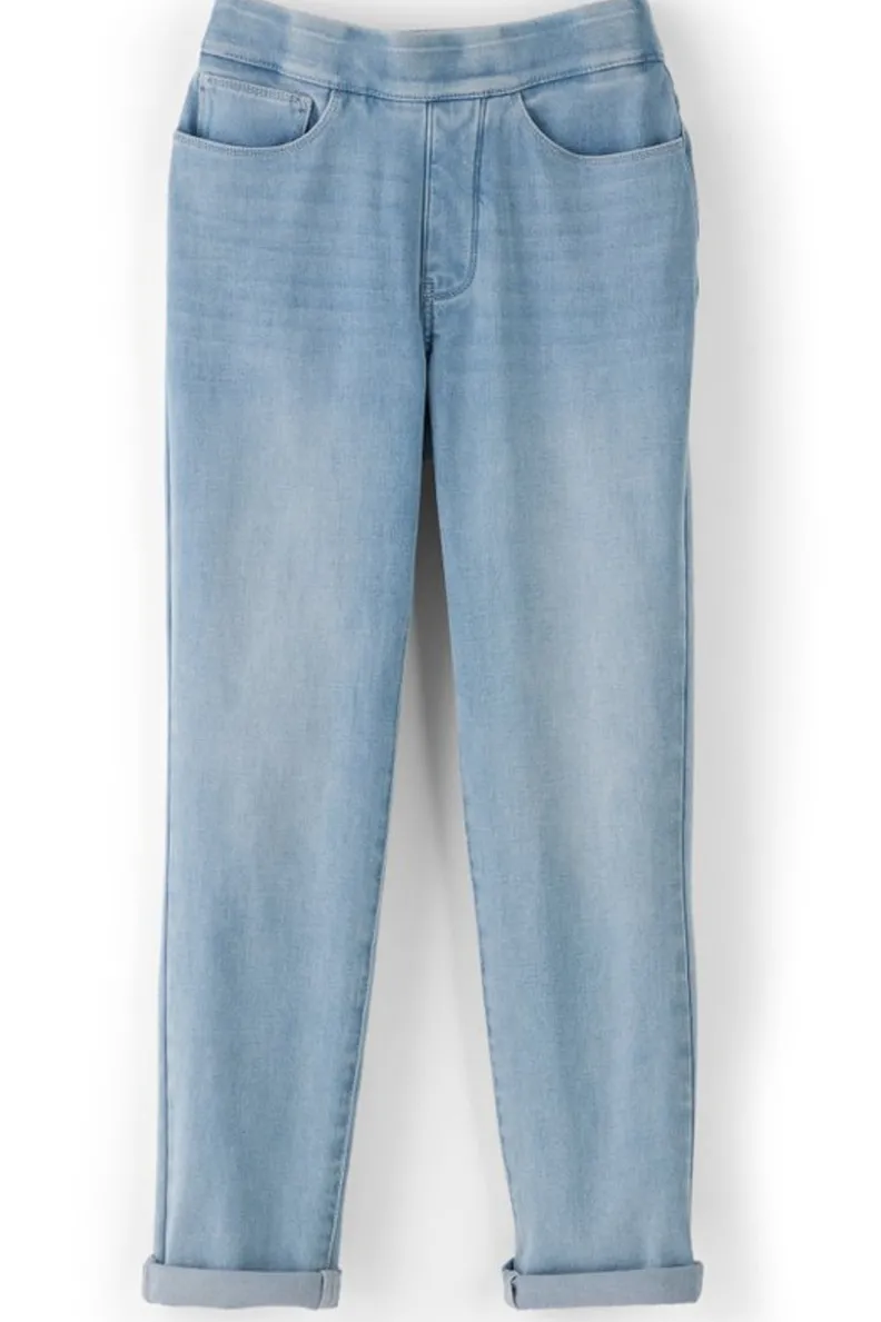 Soft Surroundings The Ultimate Denim Pull-On Crop| Jeans