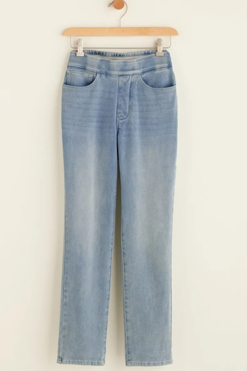 Soft Surroundings The Ultimate Denim Pull-On Crop| Jeans