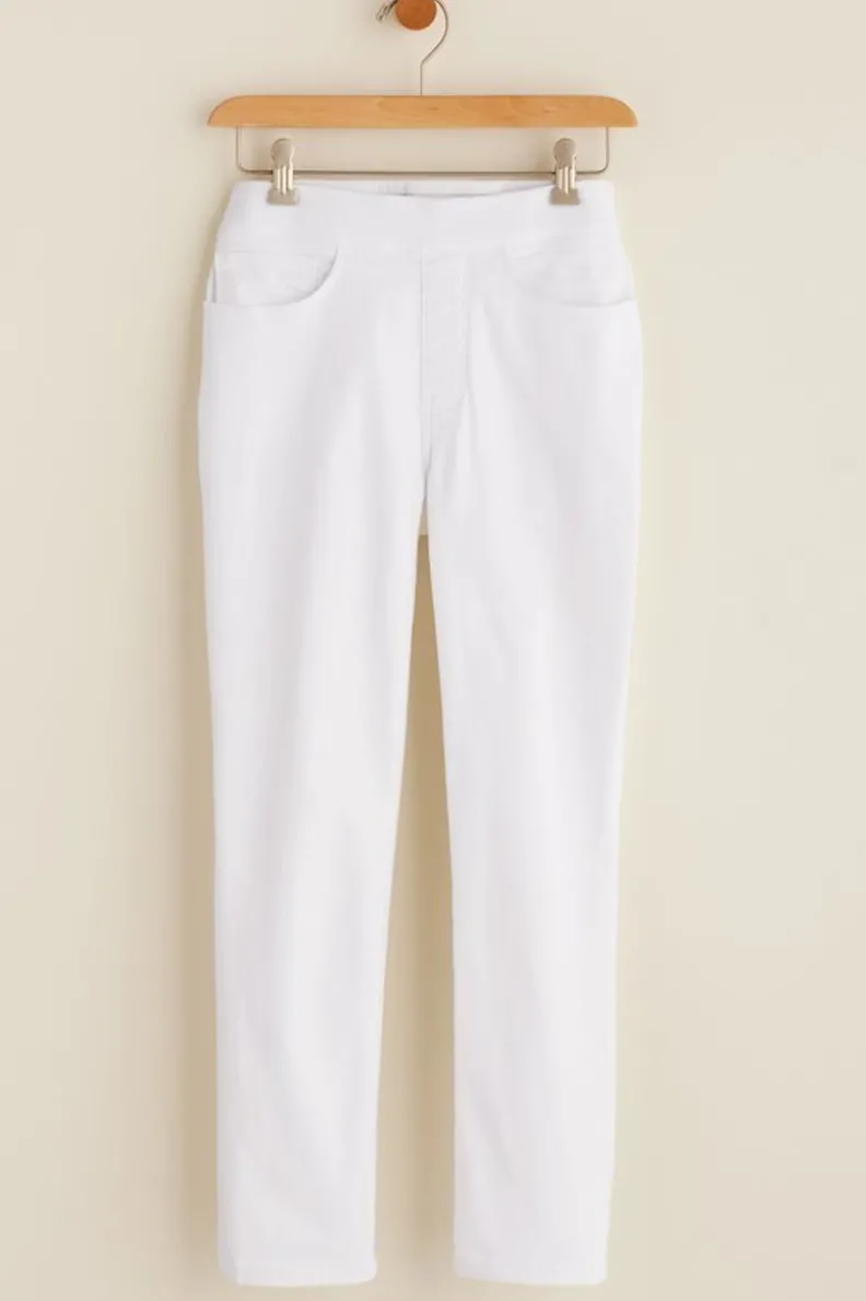 Soft Surroundings The Ultimate Denim Pull-On Crop| Jeans