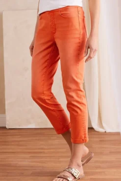 Soft Surroundings The Ultimate Denim Pull-On Crop| Jeans