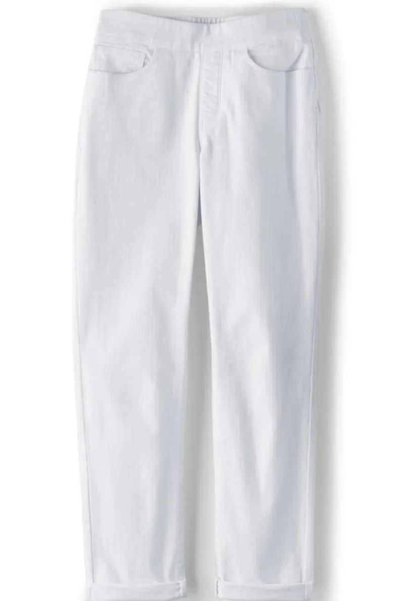 Soft Surroundings The Ultimate Denim Pull-On Crop| Jeans