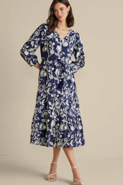 Soft Surroundings Tilda Embroidered Midi Dress| Dresses
