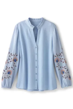 Soft Surroundings Titania Embroidered Top| Tops