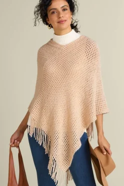 Soft Surroundings Touch Of Sparkle Poncho| Toppers|Jackets & Coats