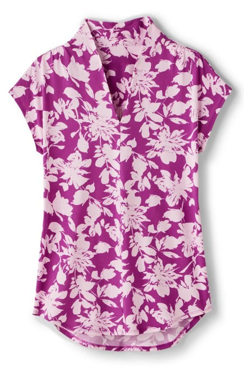 Soft Surroundings Twilight Luau Printed Tunic| Tops