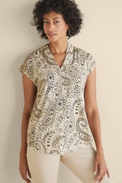 Soft Surroundings Twilight Luau Printed Tunic| Tops