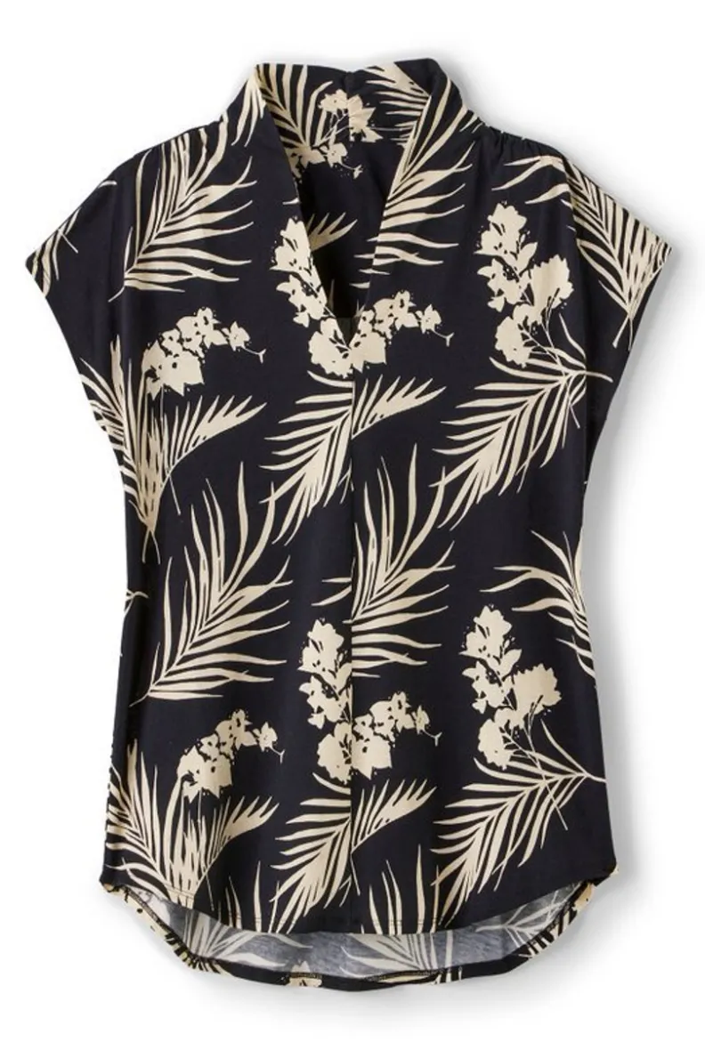 Soft Surroundings Twilight Luau Printed Tunic| Tops